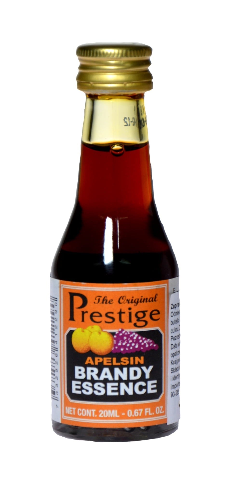 Prestige Apelsin Brandy Essens Alkoholfri Smaksättning För Hemmabartenders Och Cocktailentusiaster