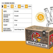 Refill För Orange Golden Receptkit För Hembryggning Av Frisk Lättdrucken Golden Ale Med Tydlig Apelsinton