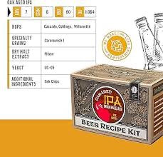 Refill Oak Aged IPA Recept Kit För Hembryggning Med Djup Ekfats Karaktär Och Aromatisk Humle