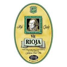 Vinetikett FC Etikett Vit Rioja För Hembryggning Och Professionell Vinmärkning Med Stil