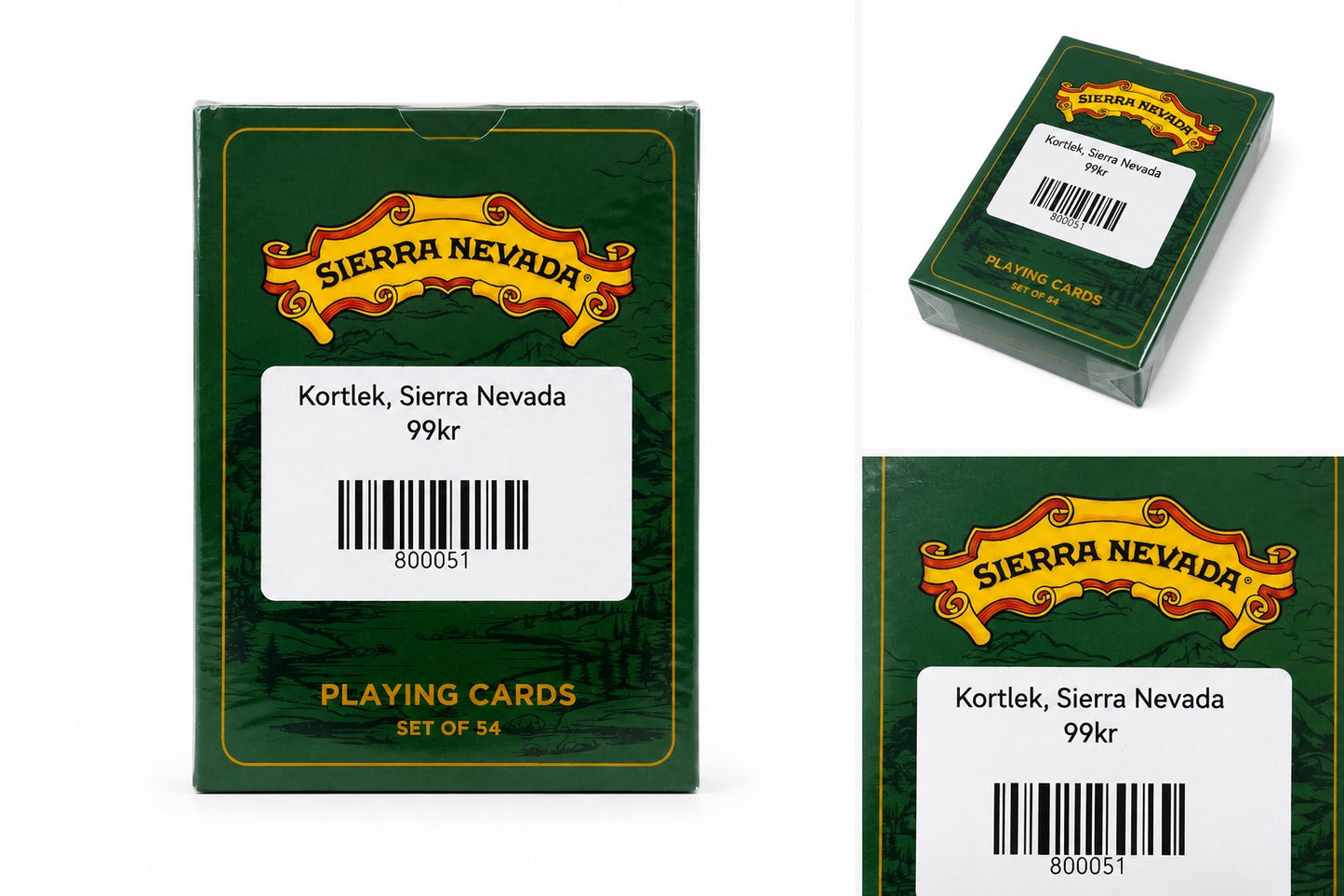 Tematiserad Sierra Nevada Kortlek För Spelkvällar Och Samlare Med Unik Design Inspirerad Av Sierra Nevada
