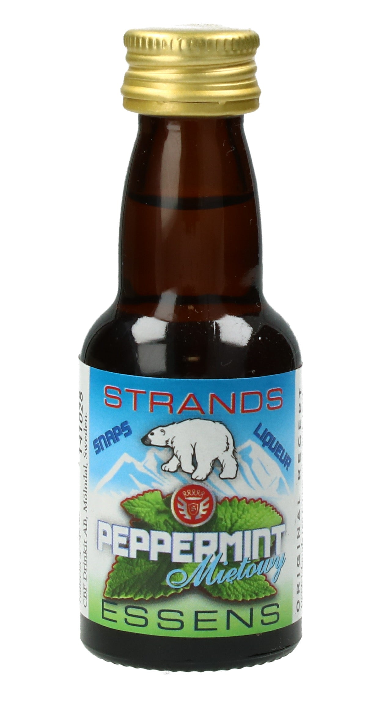 Strands Peppermint Mietowny Essens För Hemmabryggning Och Mintdrycker Med Frisk Kylig Smak