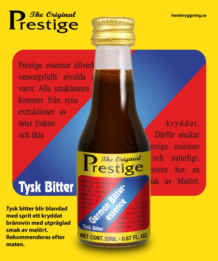 Prestige German Bitter Essens Till Hemmabryggning Och Cocktails Med Tydlig Örtighet Och Balanserad Beska