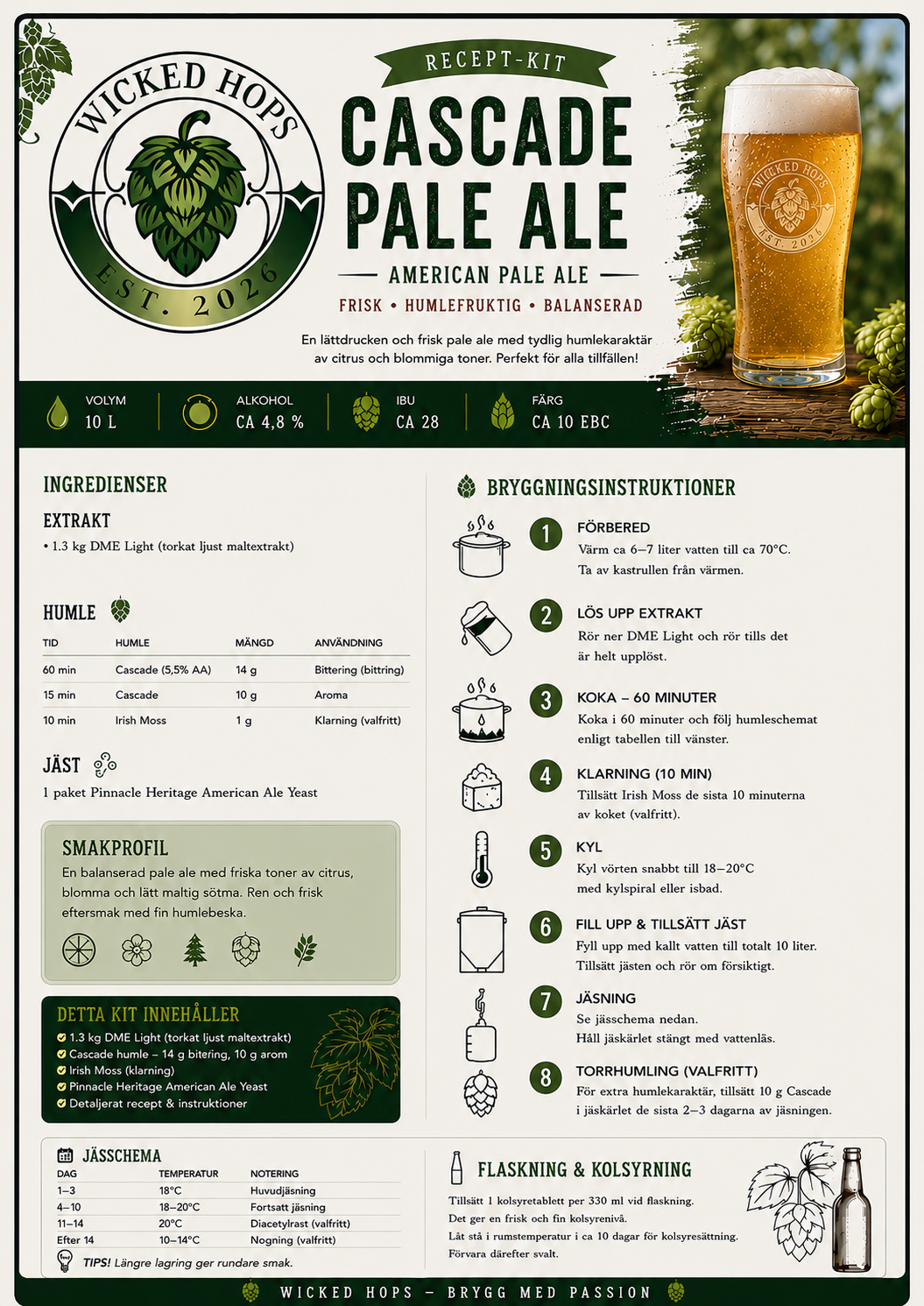 DME - Cascade Pale Ale 10L