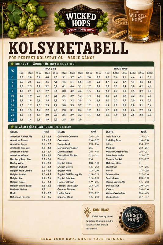 Kolsyrning av hembryggt öl – alla metoder, tips och vanliga misstag