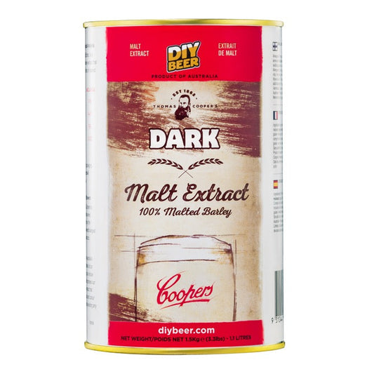 Maltextrakt Coopers TC Dark 1,5 Kg För Mörka Brygder Färg Smak Kropp Och Skumstabilitet