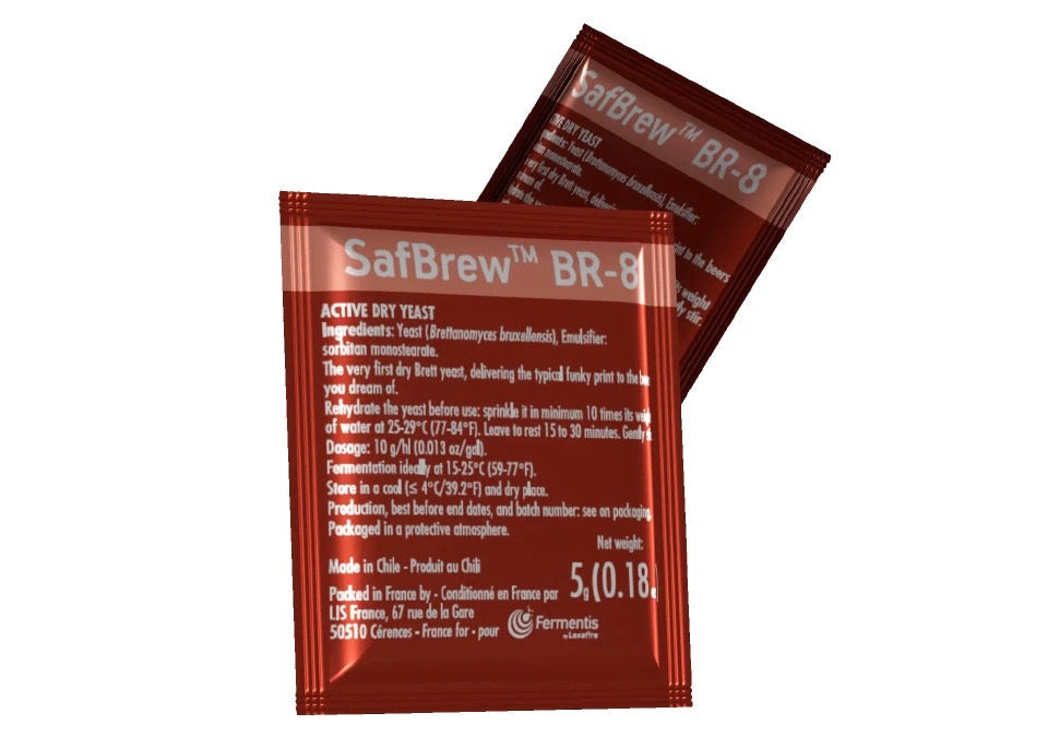 SafBrew BR8 Torrjäst För Sekundär Jäsning Med Brettanomyces Bruxellensis För Vild Karaktär Och Bättre Jäsningskontroll