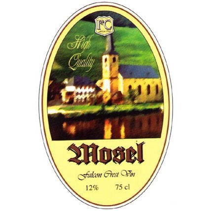Vinetikett FC Lyxetikett Mosel Premium Etikett För Hemmabryggning Av Vin Med Elegant Design Och Enkel Användning