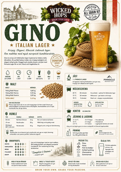 Allgrain - Gino, Italian lager 23L
