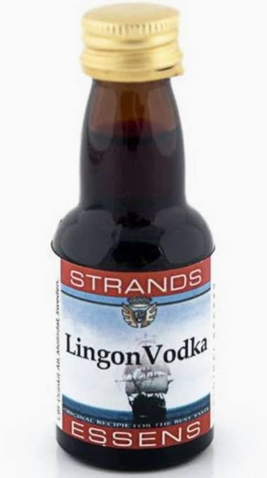 Strands Lingon Vodka Essens Frisk Smakessens För Hemmagjord Lingonvodka Med Nordisk Bärsmak