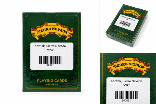 Tematiserad Sierra Nevada Kortlek För Spelkvällar Och Samlare Med Unik Design Inspirerad Av Sierra Nevada