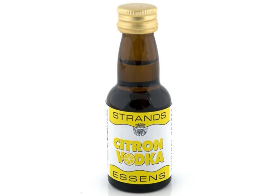 Strands Citron Vodka Essens För Hemmagjord Citron Vodka Och Friska Drinkar Till Shots Och Klassiska Cocktails