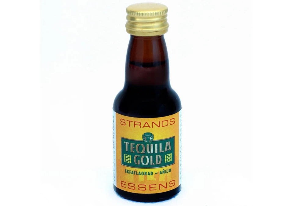 Strands Tequila Gold Essens För Neutral Sprit Till Tequila Likt Dryck Med Gyllene Toner Och Prisvärd Hemlagning