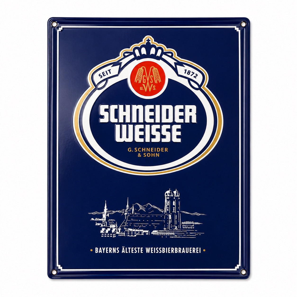 Väggskylt Schneider Weisse Öl Dekorativ Öl Tema För Kök Bar Samlingsrum Med Klassisk Reklamstil
