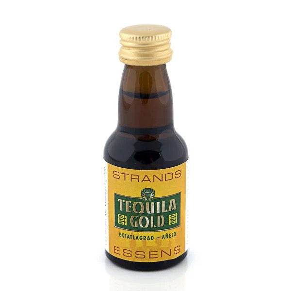 Strands Tequila Gold Essens För Neutral Sprit Till Tequila Likt Dryck Med Gyllene Toner Och Prisvärd Hemlagning