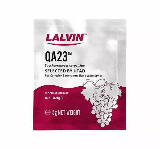 Vinjäst Lalvin QA23 5 g För Vitviner Med Fräschör Och Aromrikedom Från Lallemand UTAD Portugal Vinho Verde
