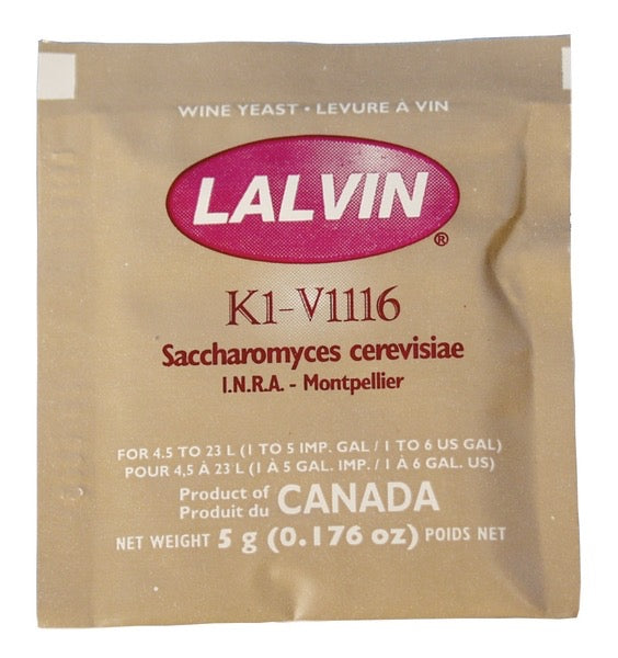 Vinjäst Lalvin K1V1116 Allround För Isvin Rosé Och Röda Viner 5 G Perfekt För Hemjäsning