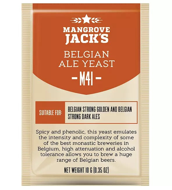 Öljäst Mangrove Jacks M41 Belgisk Ale 10 g För Hemmabryggning Av Belgisk Starköl