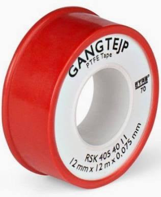 Gängtejp 12 m Längd 12 mm Bredd 0,1 mm För Täta Gängor I Hemmaprojekt Hembryggning Hobbyfix