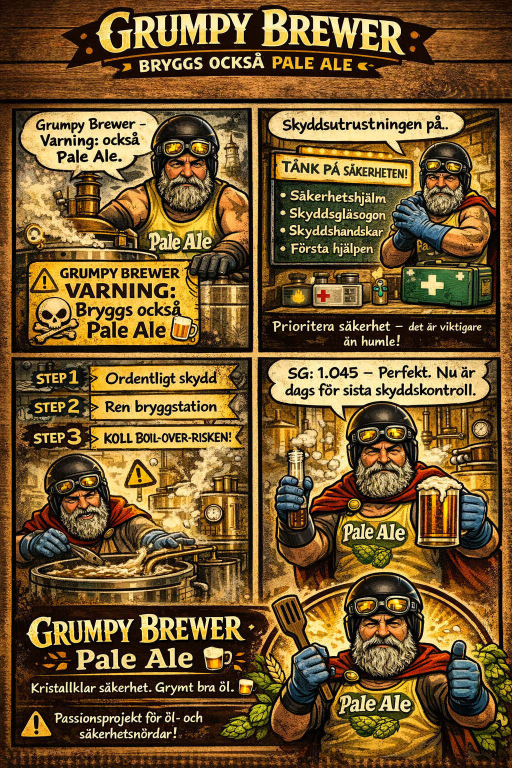 Grumpy Brewer Pale Ale Hembryggningsset 25L För Hemma Bryggning Av En Klassisk Pale Ale