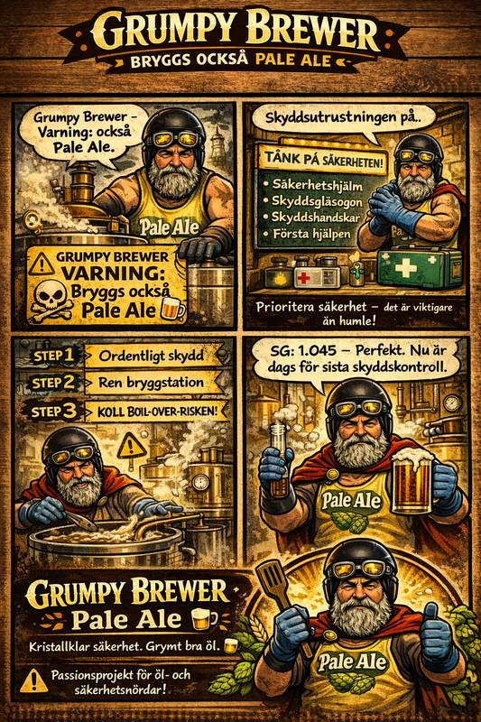 Grumpy Brewer Pale Ale Hembryggningsset 25L För Hemma Bryggning Av En Klassisk Pale Ale